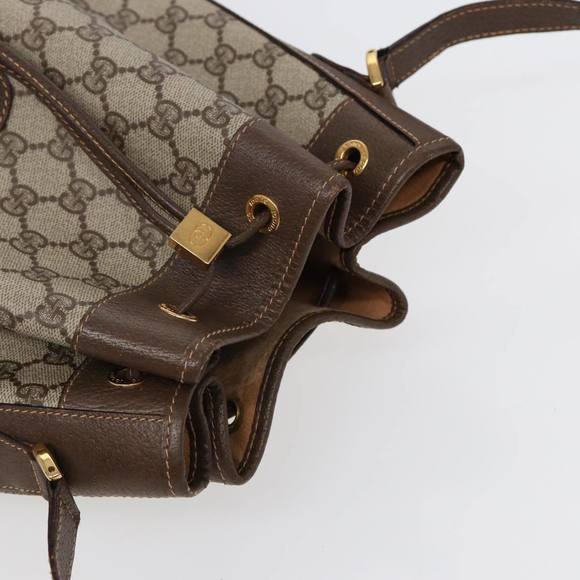 GUCCI GG Supreme Web Sherry Line Shoulder Bag Beige Gold 001 164 0933 Auth 88150 - Picture 6 of 16